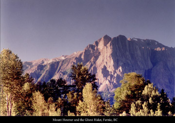 Mount Hosmer and the Ghost Rider, Fernie