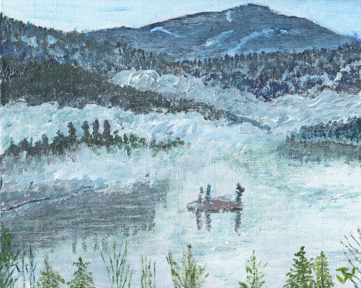 Beasley Island and the Kootenay River, BC, Canada