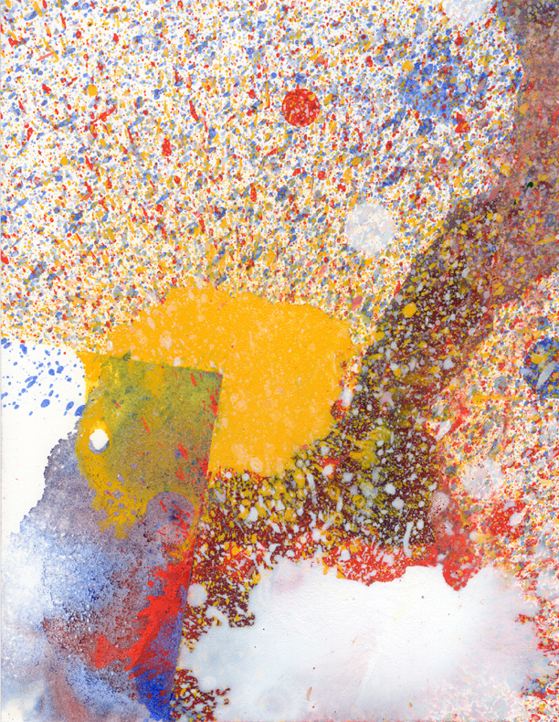 August 2019 Drip Batch Number 019, Oil on Cardstock 8.5in x 11.5in