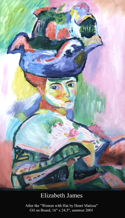 after Matisse's Woman in a Hat