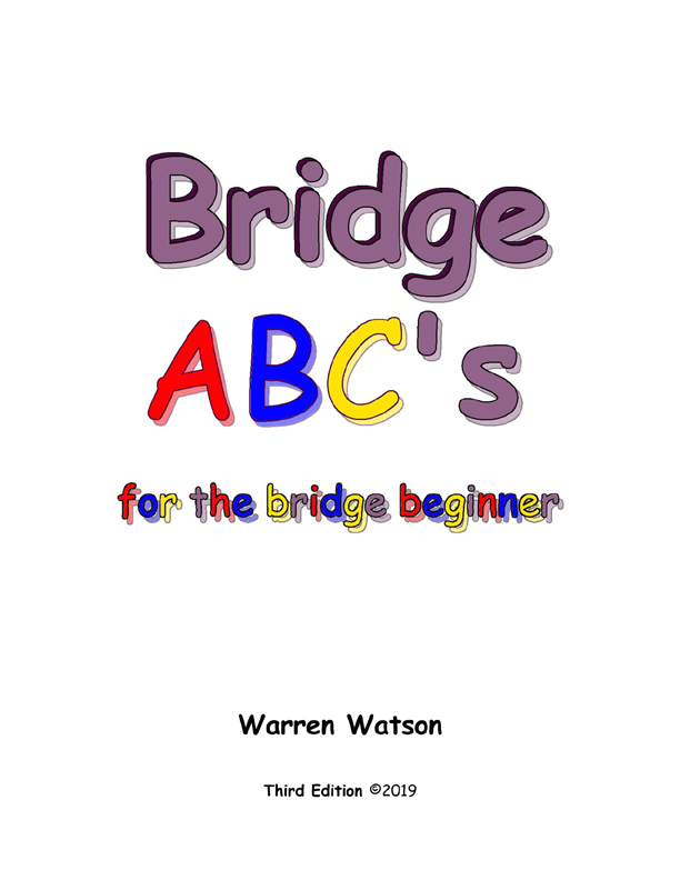 Bridge ABCs for the Beginning Player