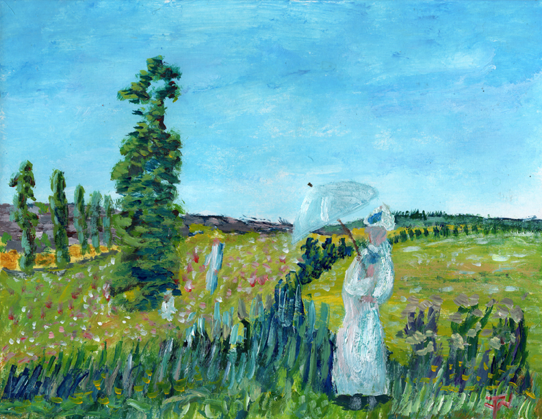 Claude Monet-1875-Promenade Near Argenteuil