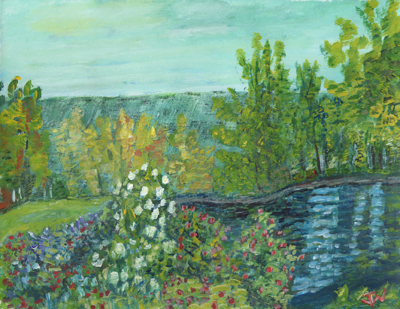 Claude Monet-1877-Montgeron Garden