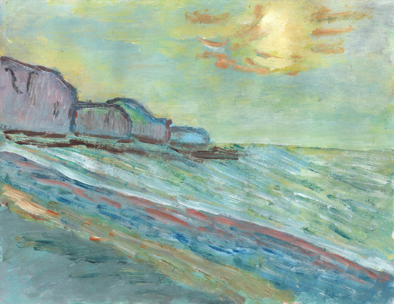 Claude Monet-Pourville Sunset