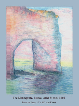 Manneporte by Claude Monet- at Etretat