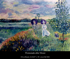 Promenade pres d'Argenteuil by Claude Monet