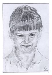 My Nephew, Luc-Olivier, Pencil on Paper, 14.8cm x 22.5cm, January 2015