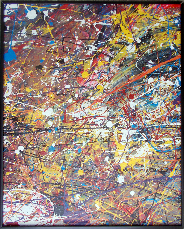 Mind Over Pollock Cut Up 01, 20in x 16in