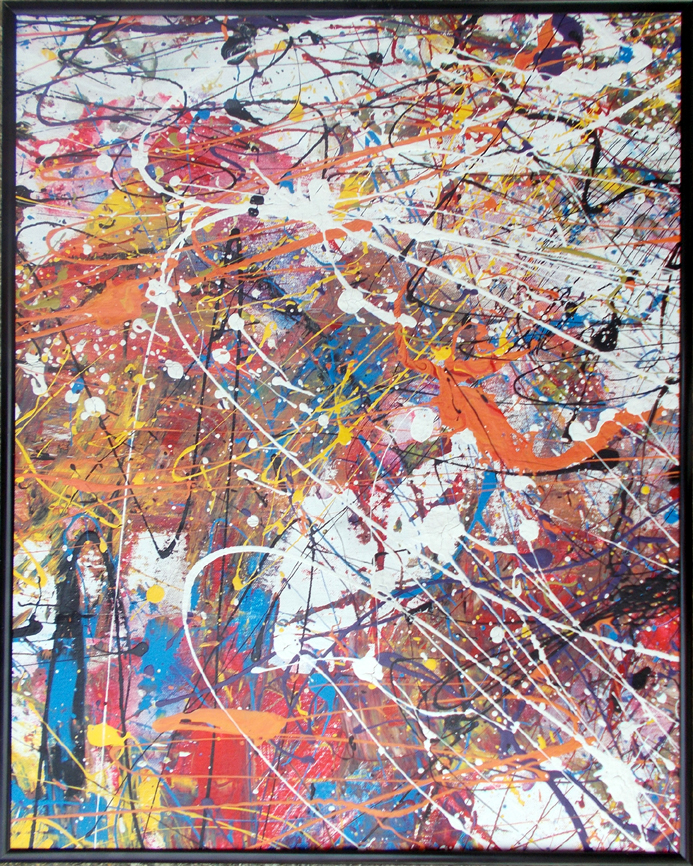 Mind Over Pollock Cut Up 03, 20in x 16in